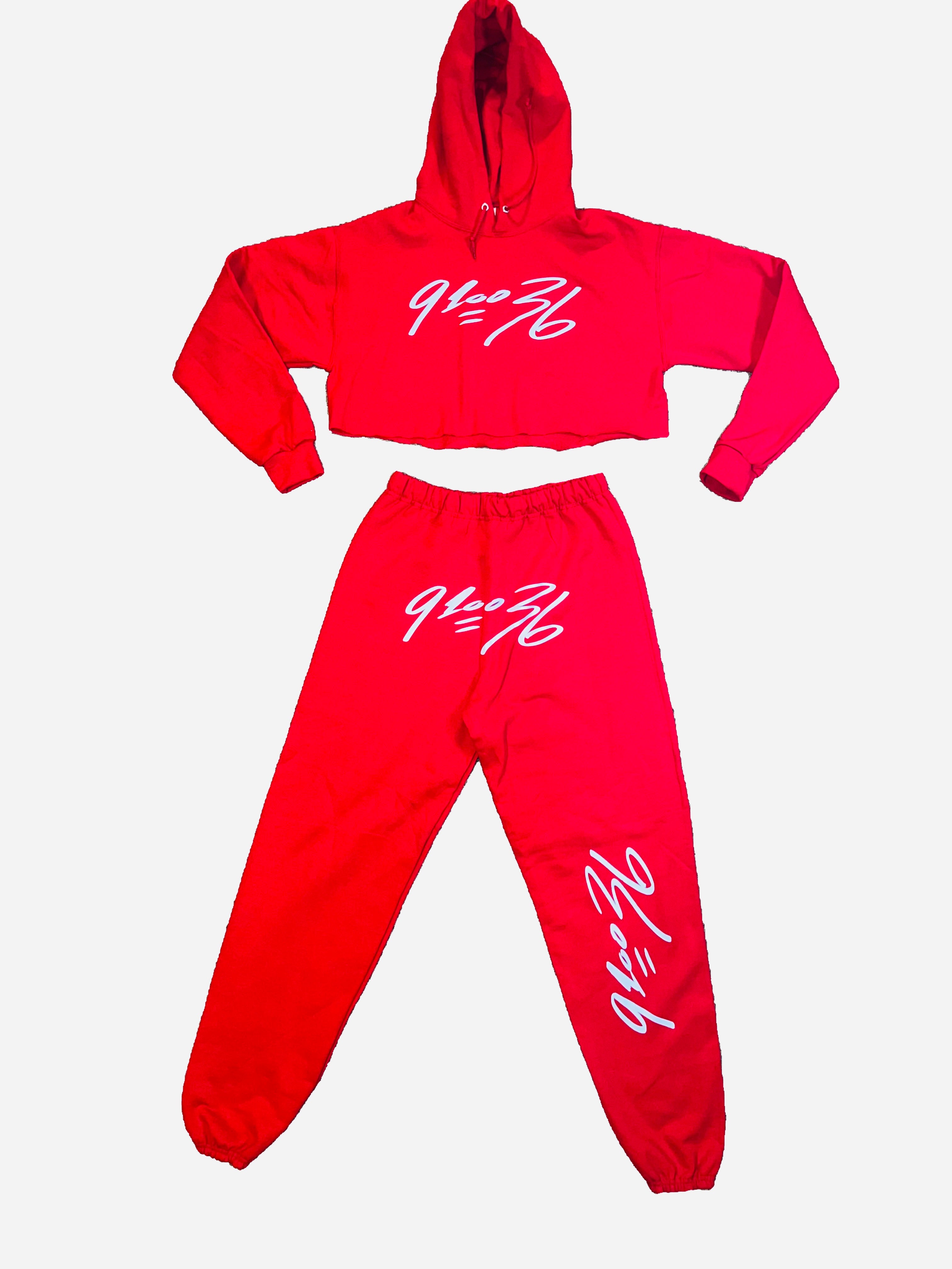 Women’s Crop Top Vamp Hoodie Set